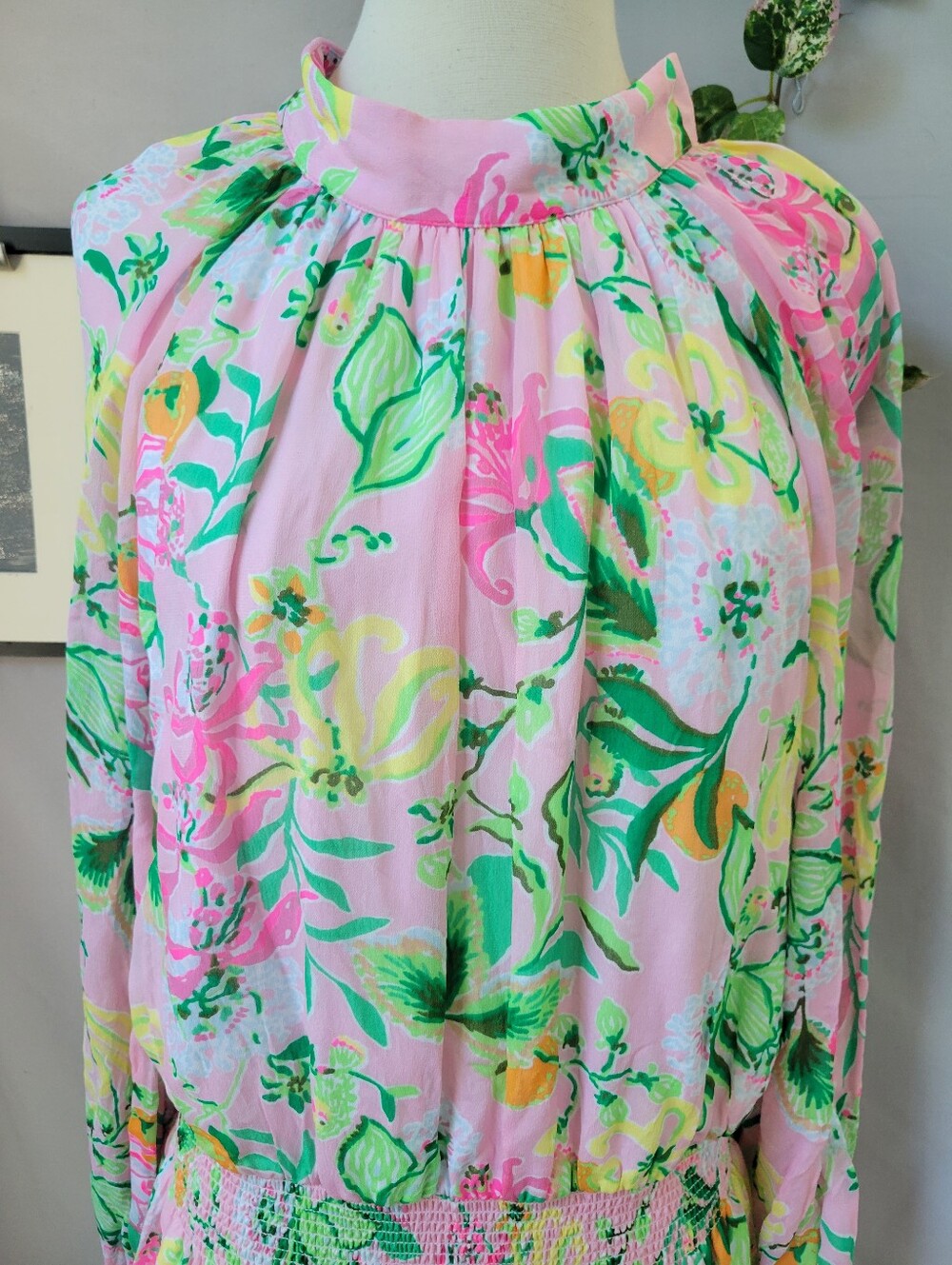Lilly Pulitzer EllieLynn Long Sleeve Mini Dress Via Amore Spritzer 12 or 14 - Picture 4 of 14